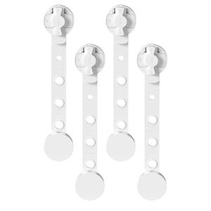 SKYULE Baby Proofing Cabinet Locks 4 Pack Child Safety Latches Adhesive Strap‎